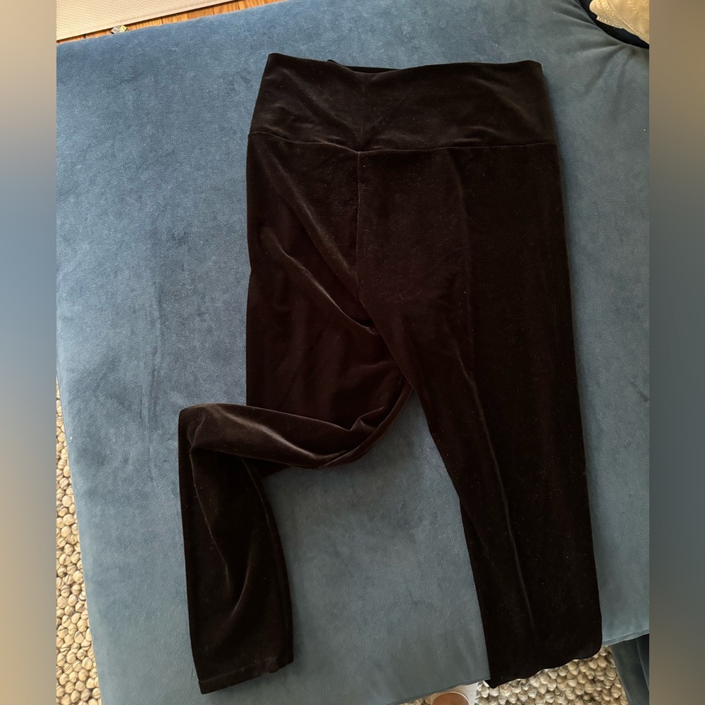 Hatch velvet maternity leggings